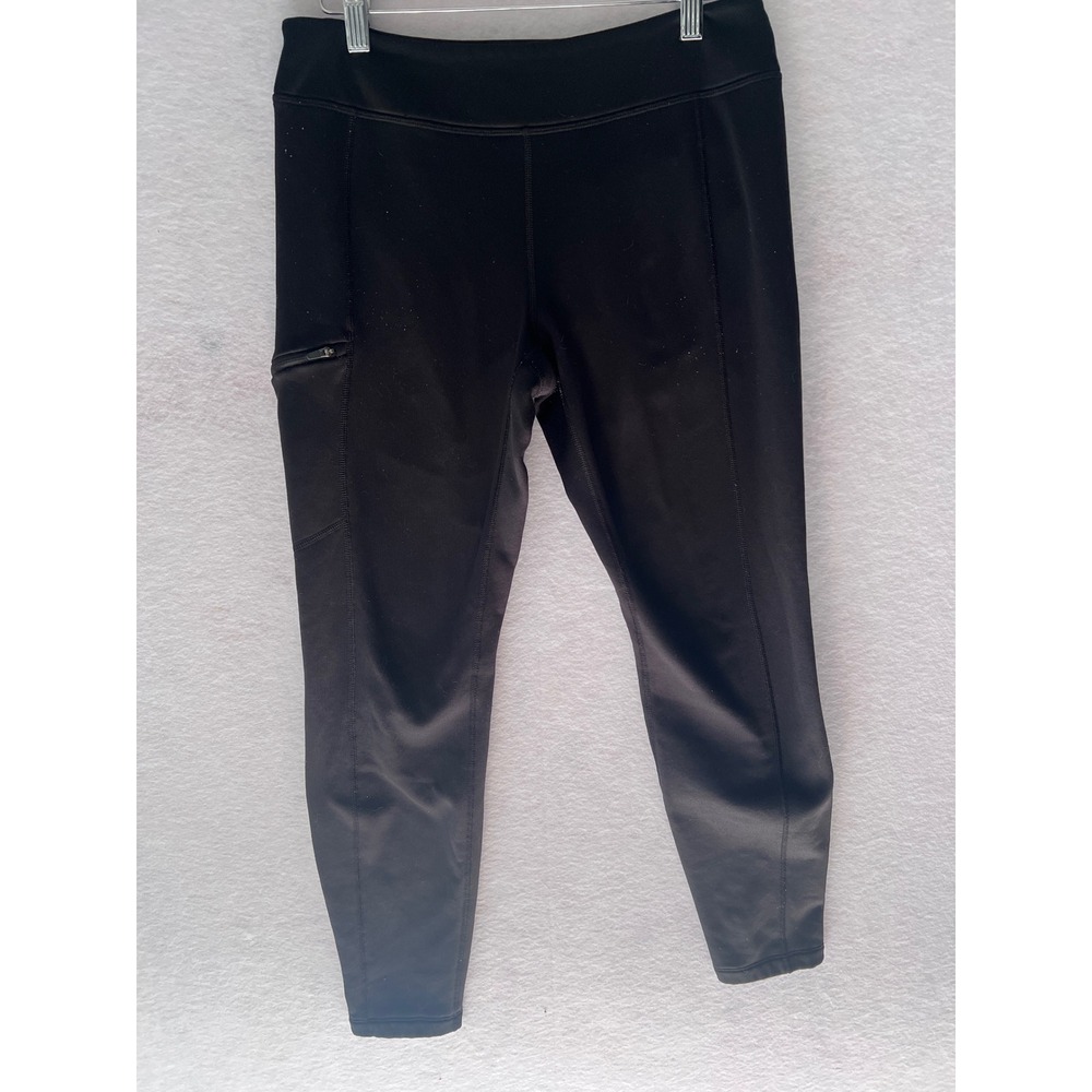 Patagonia Worn Wear Polartec Power Stretch Leggings Black Womens Medium Tights